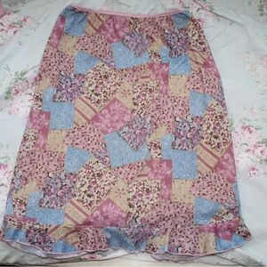 Y2K Paisley Patchwork Midi Skirt